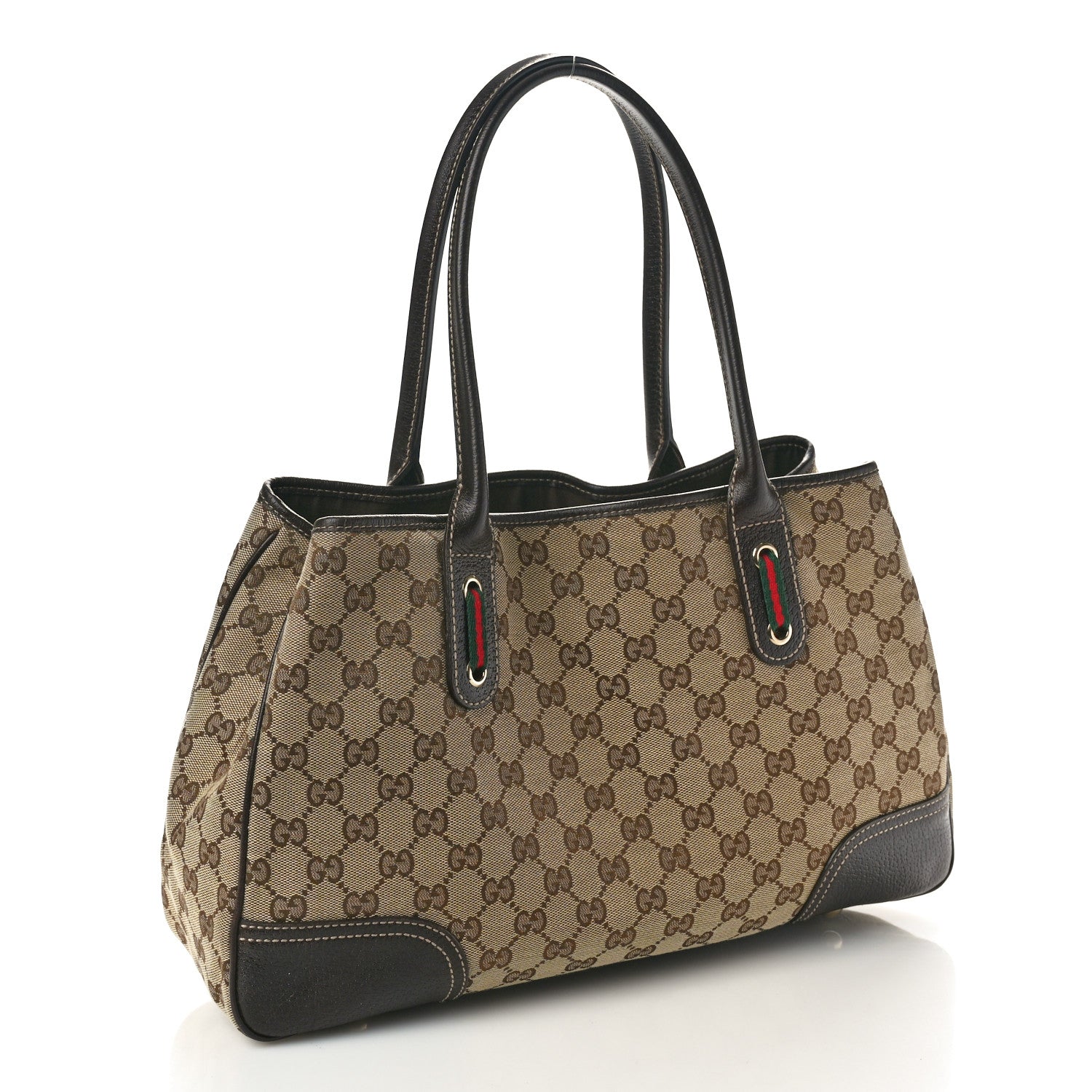 Gucci Monogram Medium Princy Tote Dark Brown 3 of 10