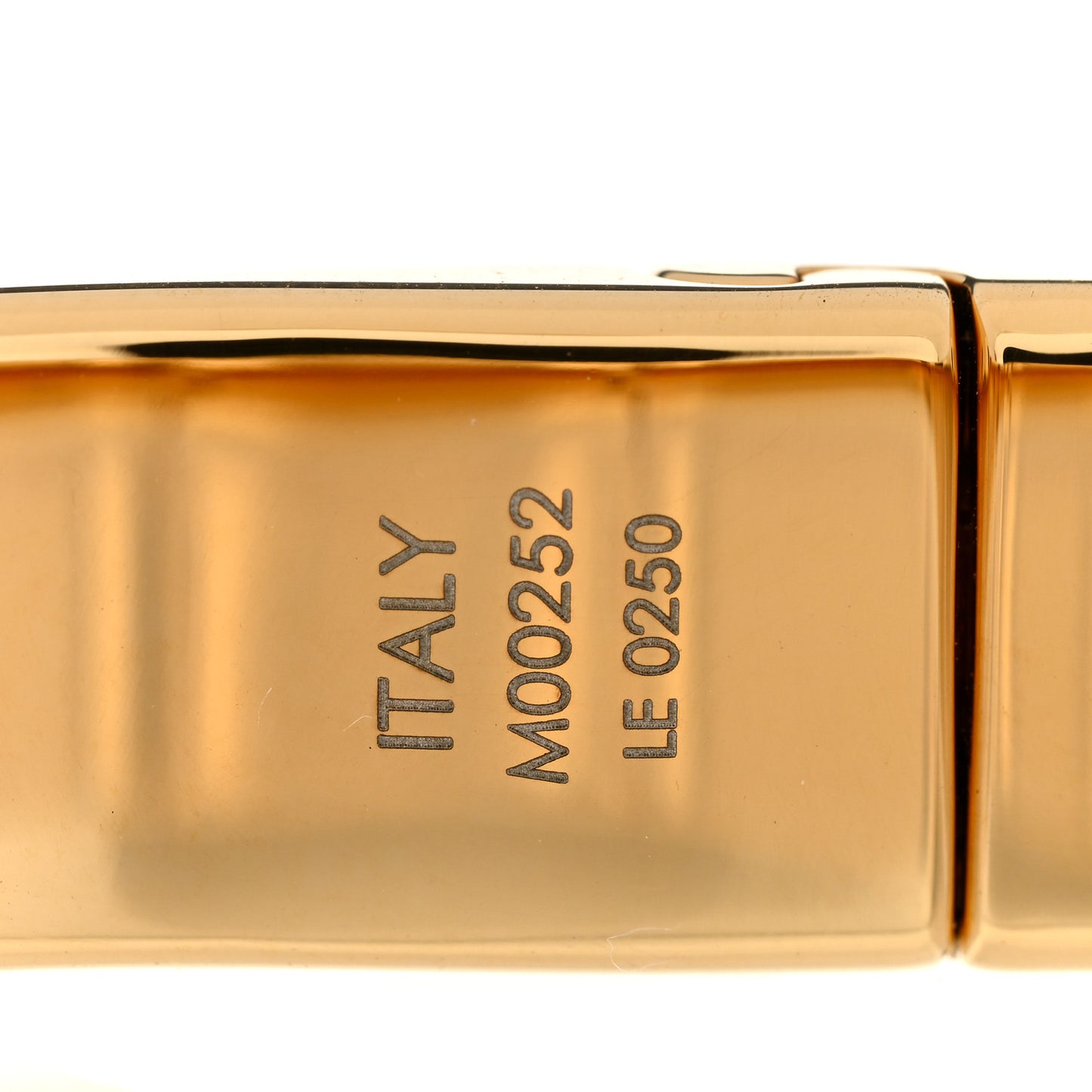 Brass Monogram Nanogram Cuff M Gold