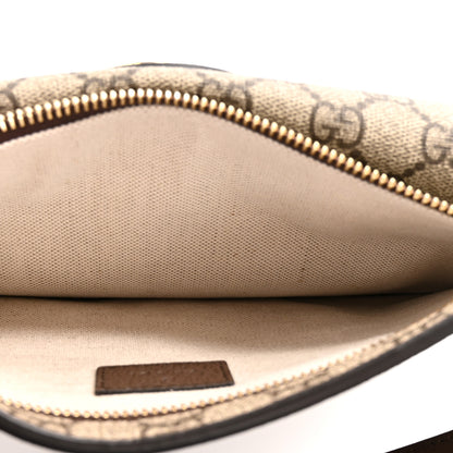 Gucci GG Supreme Monogram Textured Dollar Calfskin Blondie Belt Bag Beige Ebony New Acero 5 of 11