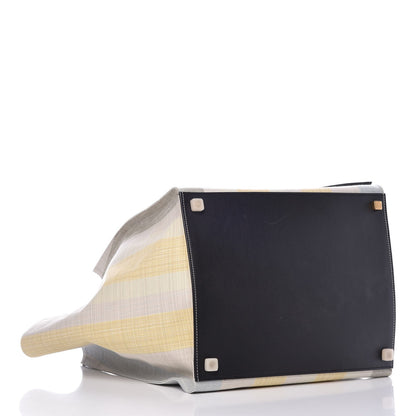 Celine Cotton Canvas Striped Medium Phantom Luggage 4 of 8