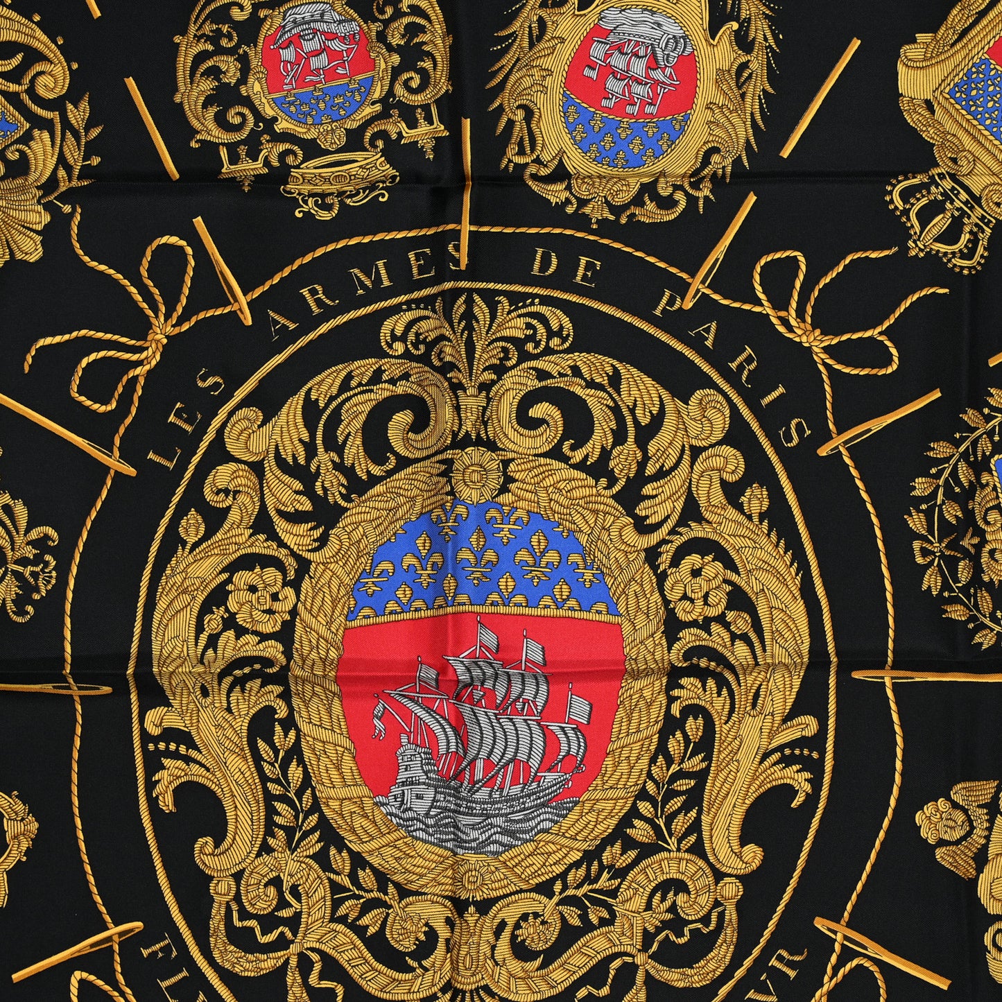 Silk Les Armes De Paris Scarf 90