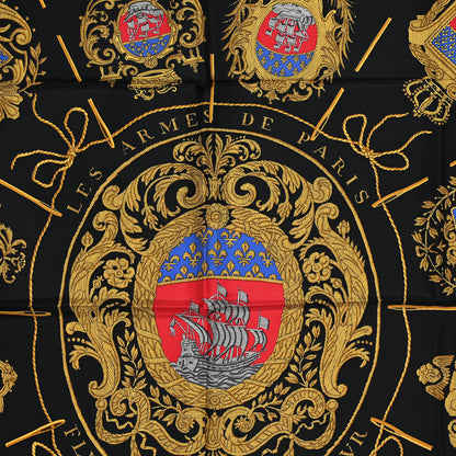 Hermes Silk Les Armes De Paris Scarf 90 3 of 4