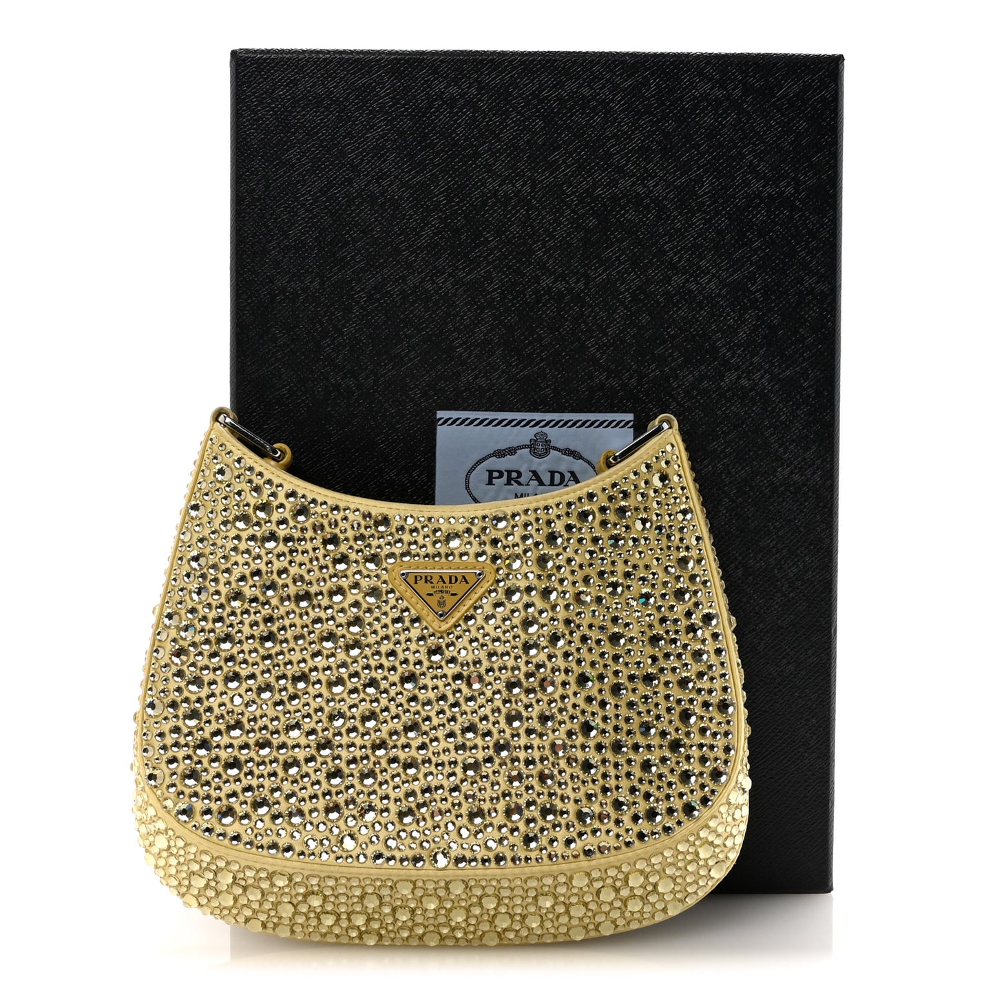 Satin Crystal Cleo Adjustable Strap Shoulder Bag Ananas