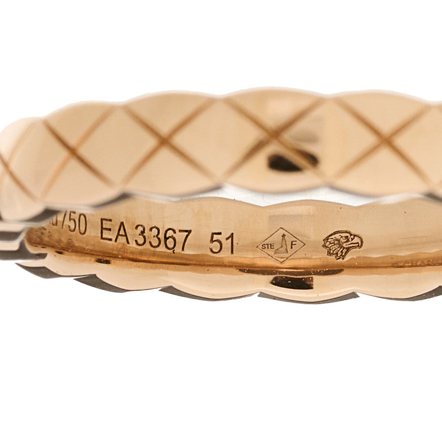 18K Beige Gold Mini Coco Crush Ring 51 5.75