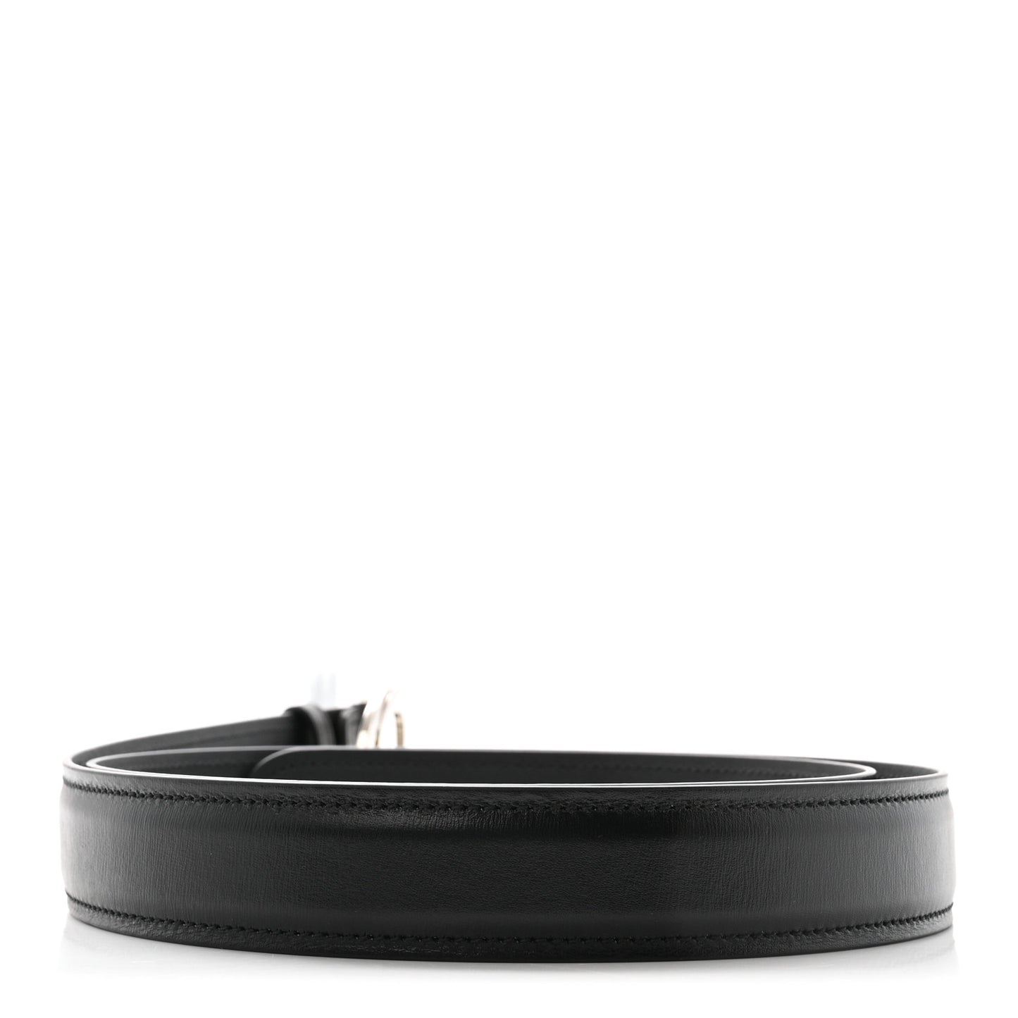 Lux Calfskin Blondie Interlocking G 30mm Belt 110 44 Black