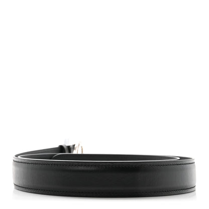 Gucci Lux Calfskin Blondie Interlocking G 30mm Belt 110 44 Black 2 of 6
