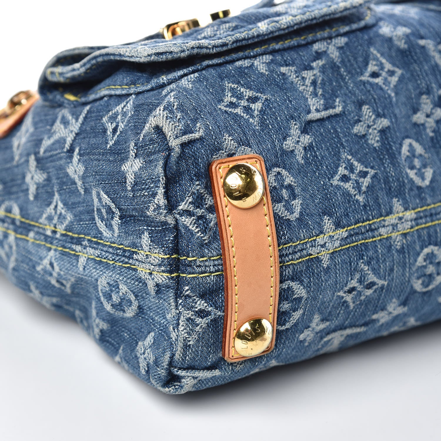 Louis Vuitton Monogram Denim Baggy PM Blue 8 of 13