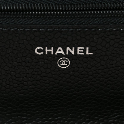 Chanel Caviar Quilted Wallet On Chain WOC Black 6 of 8
