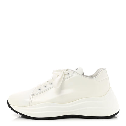 Prada Spazzolato America’s Cup Sneakers 38 White 1 of 8
