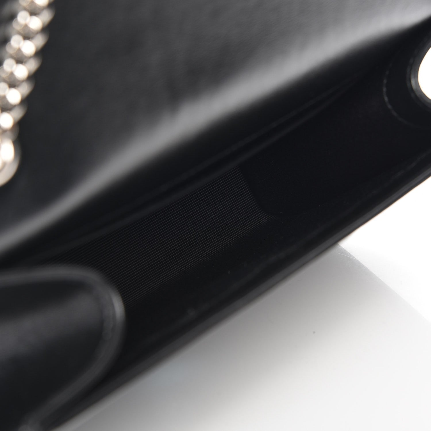 Saint Laurent Calfskin Medium Heart Bolts Monogram Kate Satchel Black 5 of 6