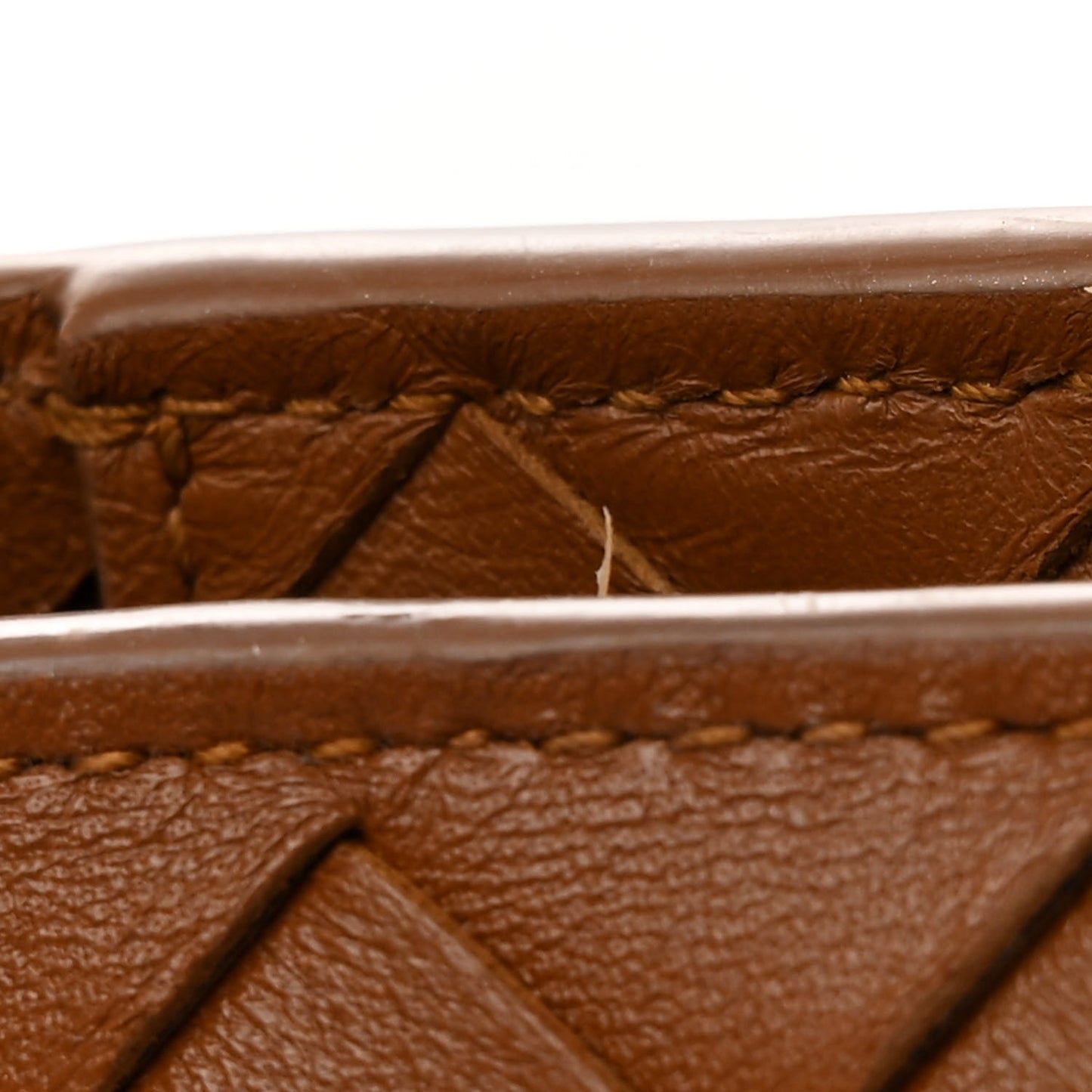 Nappa Intrecciato Medium Andiamo Shoulder Bag Cognac