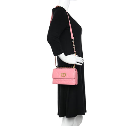 Christian Dior Lambskin Macrocannage Mini Miss Caro Bag Pink 2 of 10