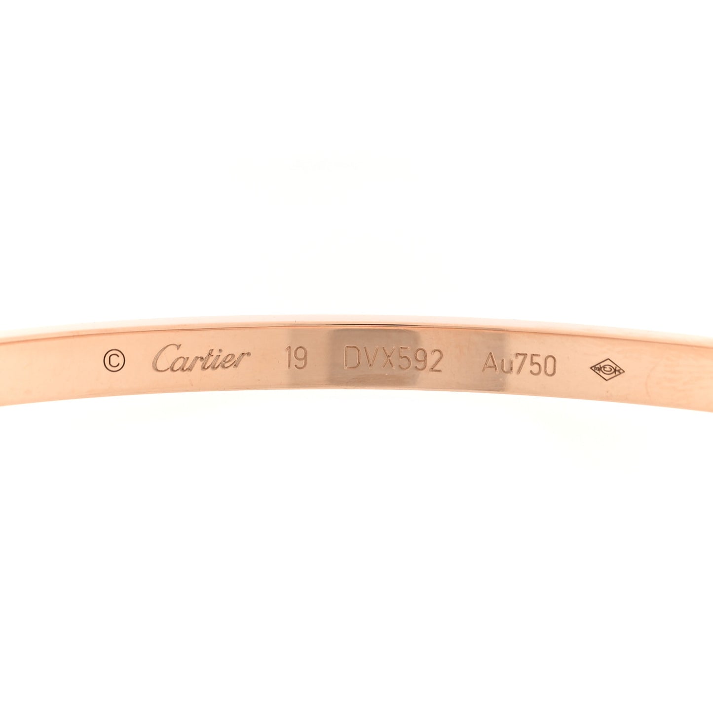 18K Pink Gold Small LOVE Bracelet 19