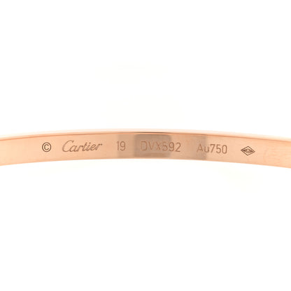 Cartier 18K Pink Gold Small LOVE Bracelet 19 4 of 7
