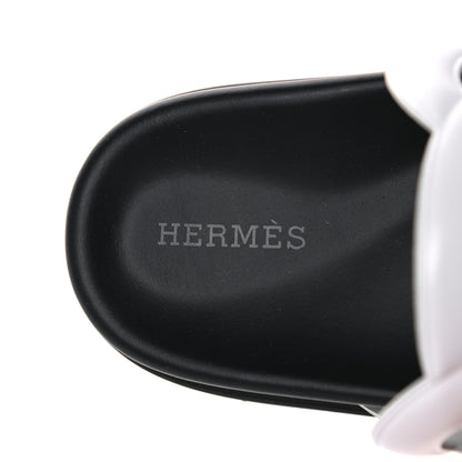 Hermes Nappa Womens Extra Sandals 37 White 7 of 9