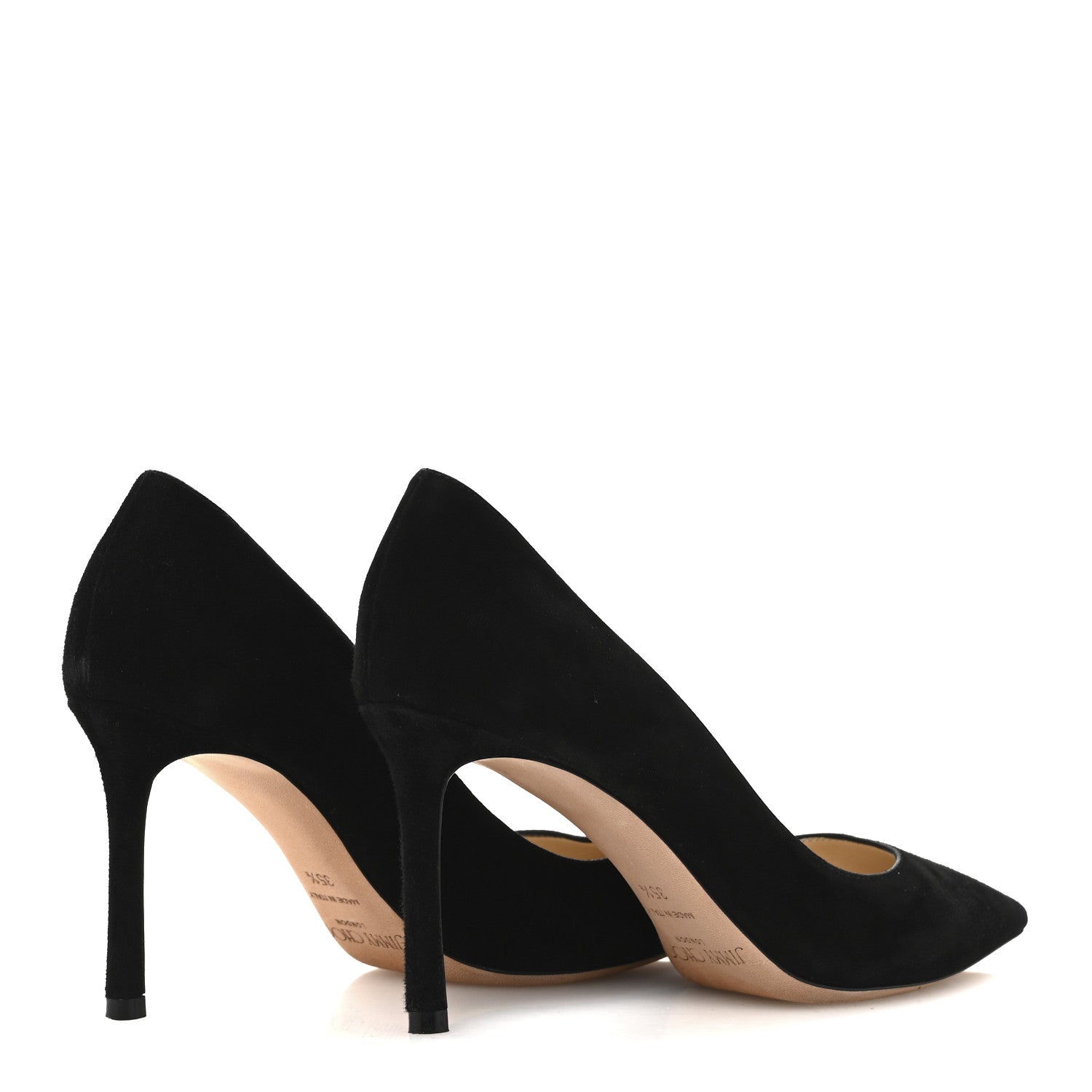 Jimmy Choo Suede Romy 85 Pumps 35.5 Black 5 of 9