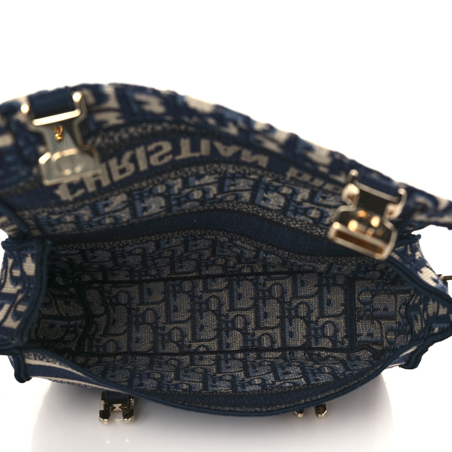Christian Dior Oblique Small Diorcamp Messenger Blue 4 of 5