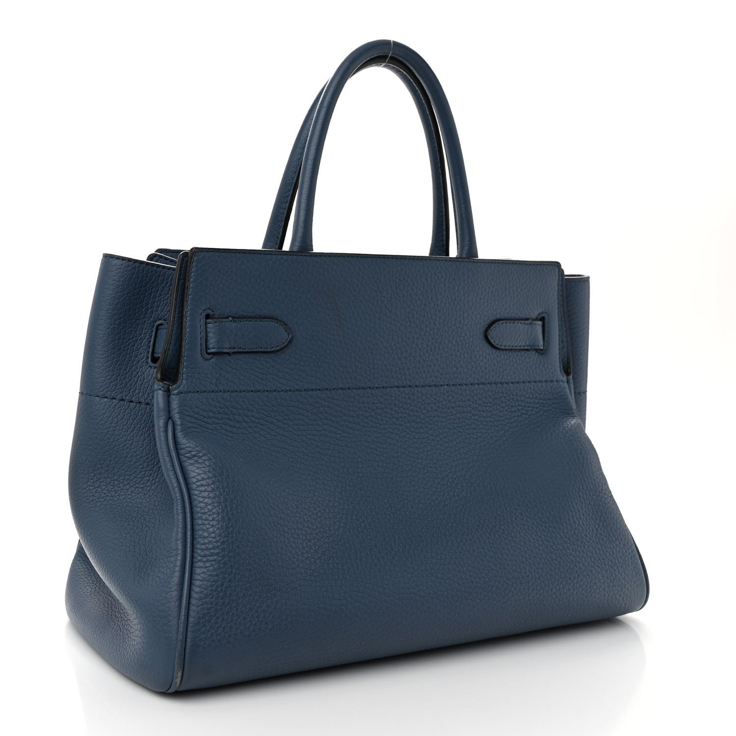 Mulberry Heavy Grain Small Belted Bayswater Tote Blue 3 of 10