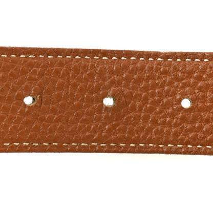 Hermes Box Togo 32mm H Belt 95 38 Black Gold 4 of 7