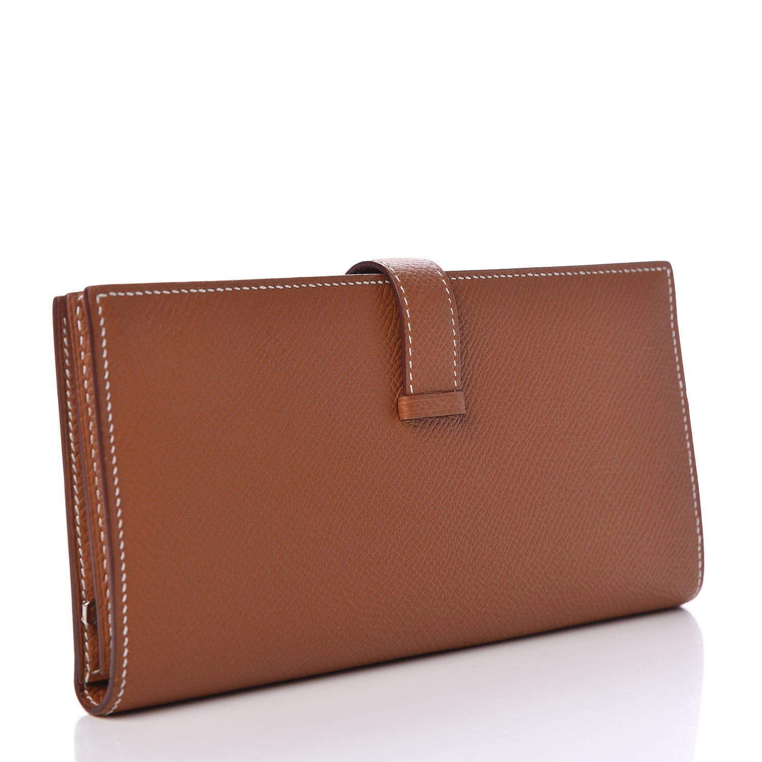 Hermes Epsom Bearn Gusset Wallet Gold 3 of 9