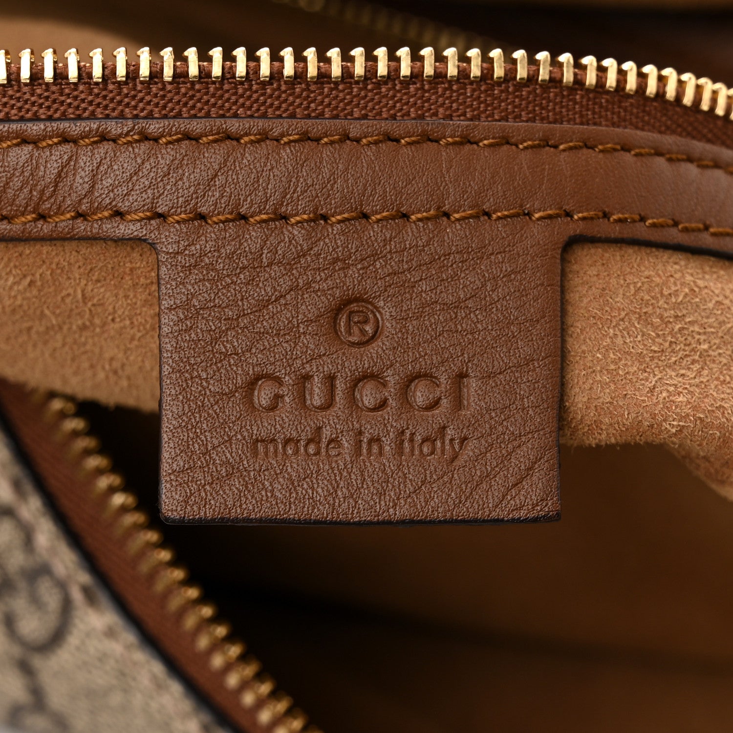 Gucci GG Supreme Monogram Large Linea A Hobo Light Brown 6 of 15