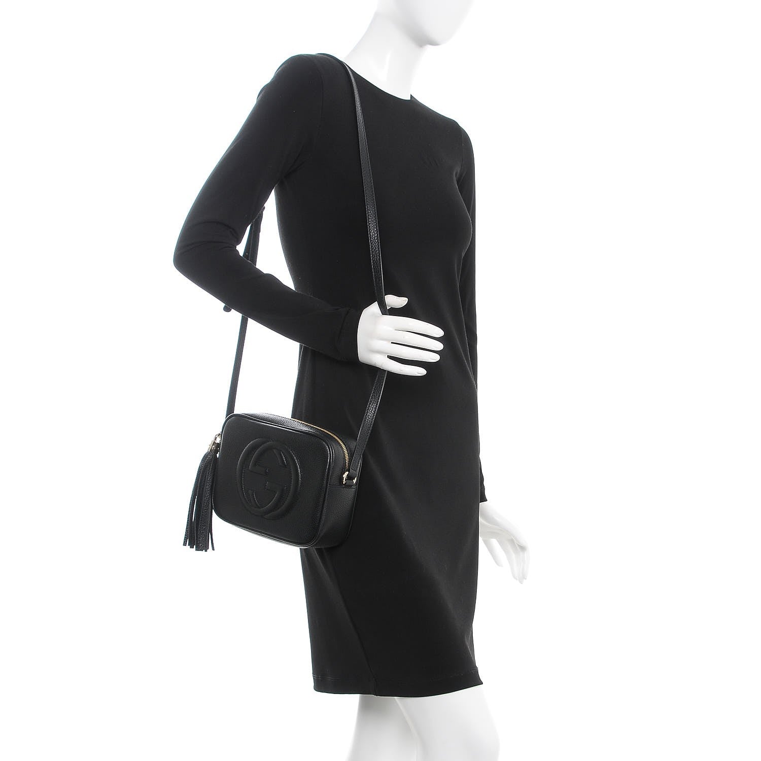 Gucci Pebbled Calfskin Small Soho Disco Bag Black 2 of 7