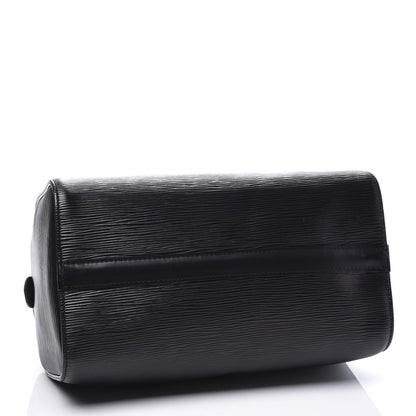 Louis Vuitton Epi Speedy 25 Black 3 of 11