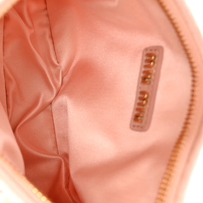 Miu Miu Satin Matelasse Small Wander Hobo Orchidea 5 of 10