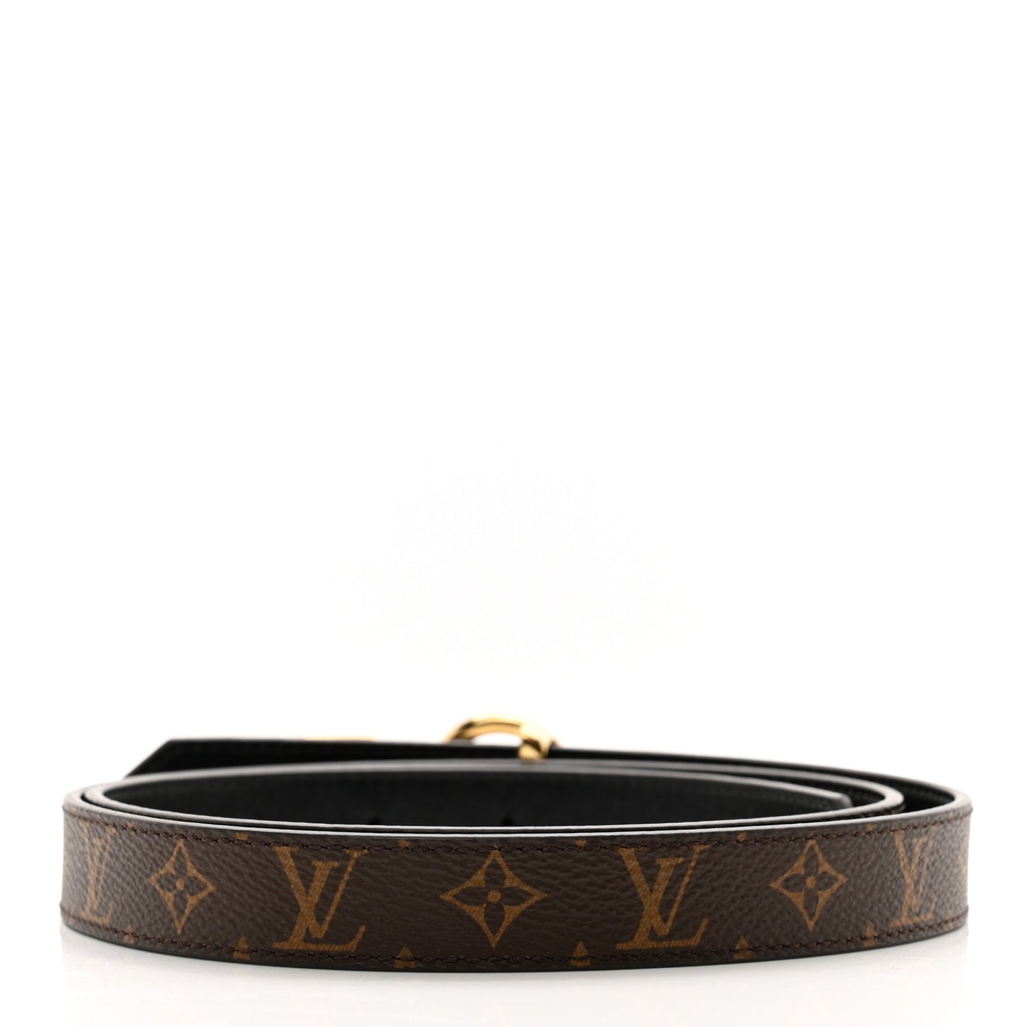 Monogram 20MM LV Circle Prime Reversible Belt 85 34 Black