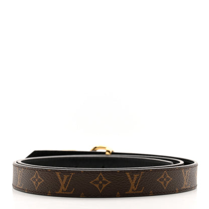 Louis Vuitton Monogram 20MM LV Circle Prime Reversible Belt 85 34 Black 2 of 5