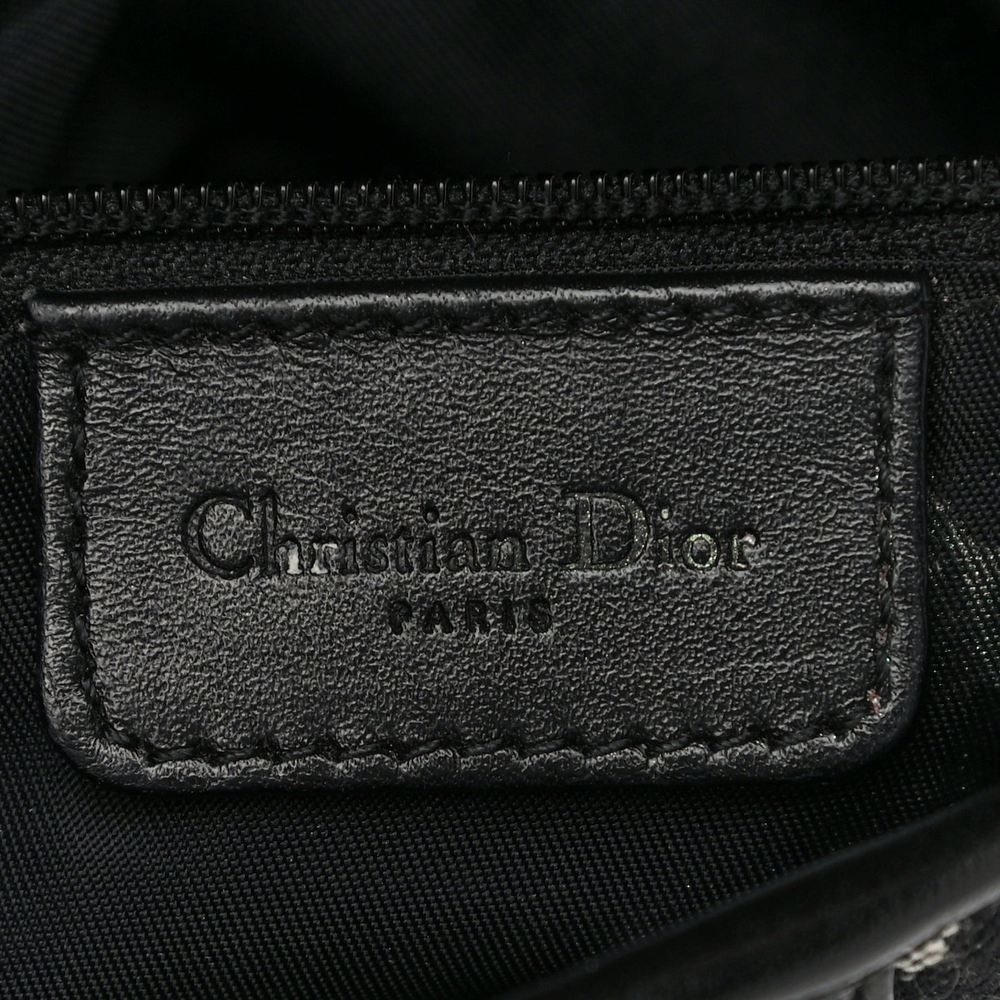 Monogram Saddle Bag Black