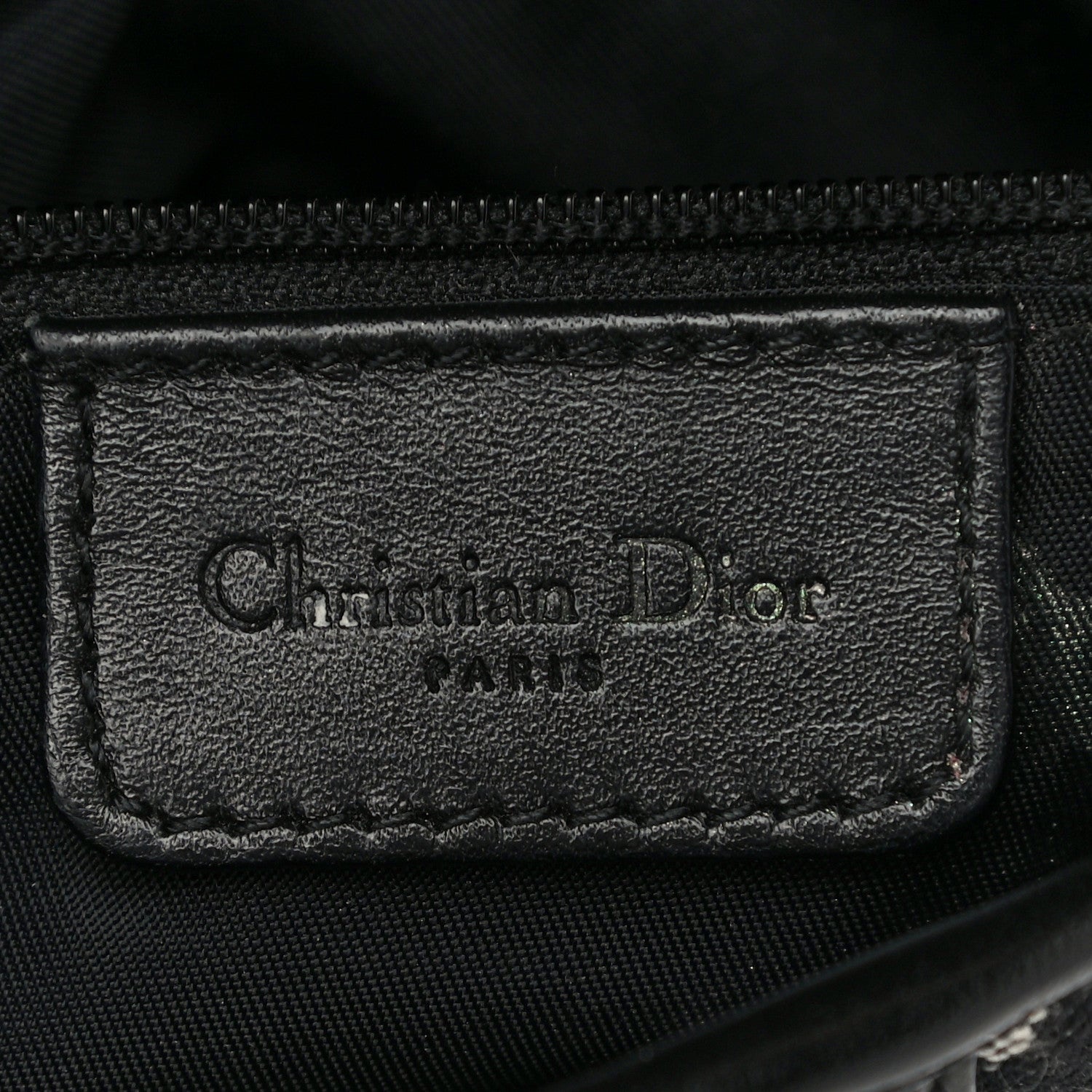 Christian Dior Monogram Saddle Bag Black 7 of 14