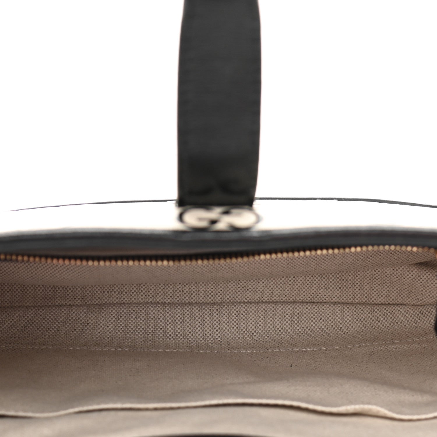 Gucci Azalea Calfskin GG Monogram Bi-Color Debossed Small Jackie 1961 Hobo Mystic White Black 4 of 10