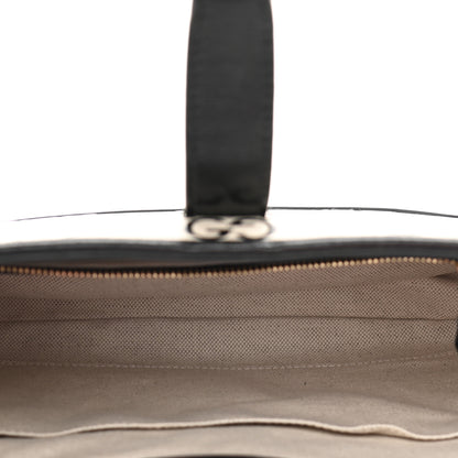 Gucci Azalea Calfskin GG Monogram Bi-Color Debossed Small Jackie 1961 Hobo Mystic White Black 4 of 10