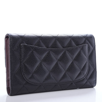 Chanel Caviar Quilted Large Flap Wallet Black 3 of 8