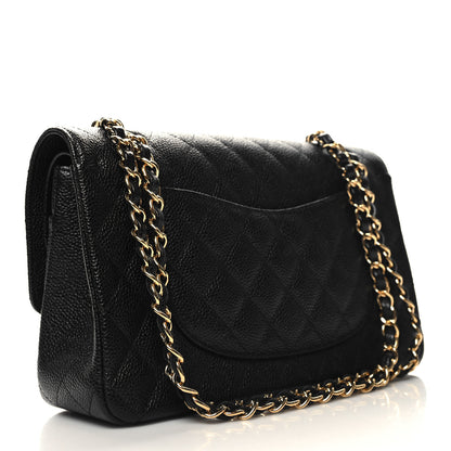 Chanel Caviar Quilted Medium Double Flap Black 4 of 11