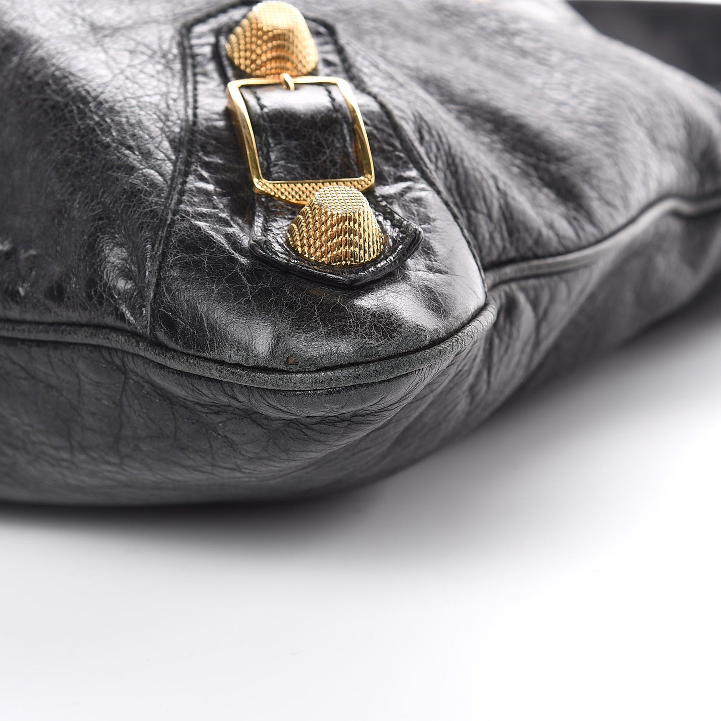Chevre Giant 21 Gold Hardware Besace Hobo Black