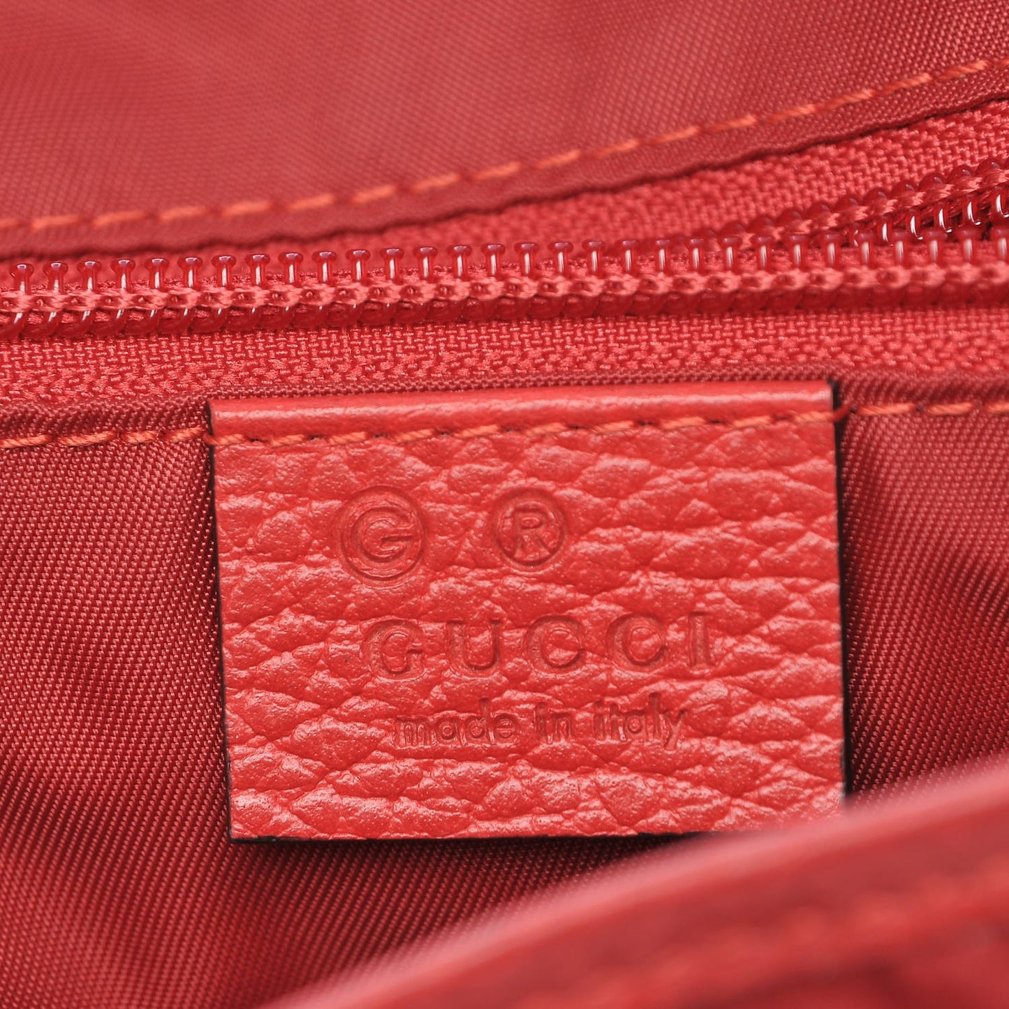 Nylon Monogram Double Buckle Flap Messenger Bag Vibrant Red