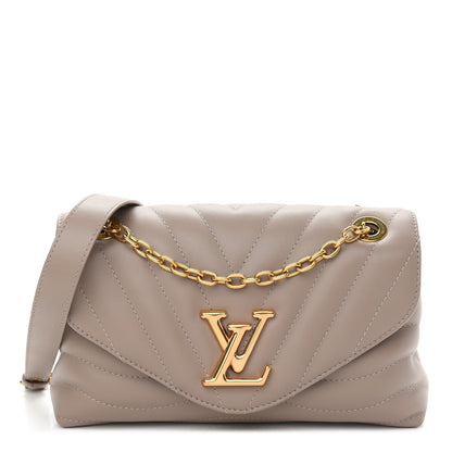 Louis Vuitton Calfskin LV New Wave Chain Bag Taupe 1 of 8