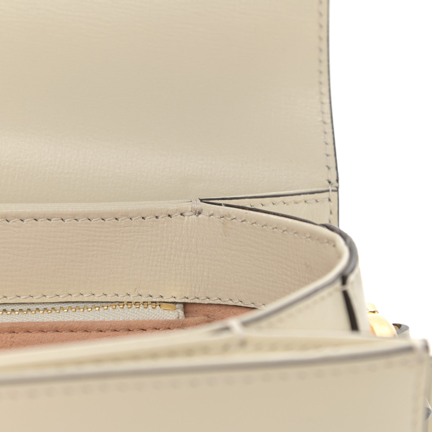 Gucci Azalea Calfskin Horsebit 1955 Shoulder Bag Mystic White 11 of 11