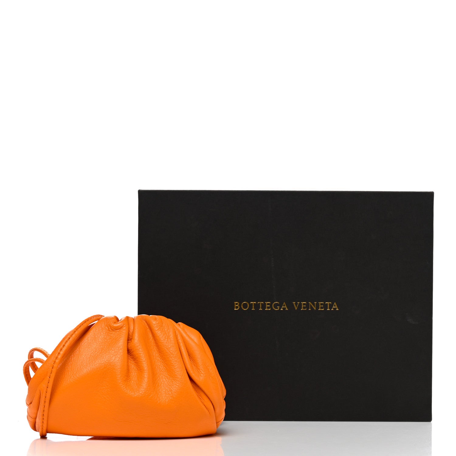 Bottega Veneta Butter Calfskin Coin Purse Orange 7 of 7