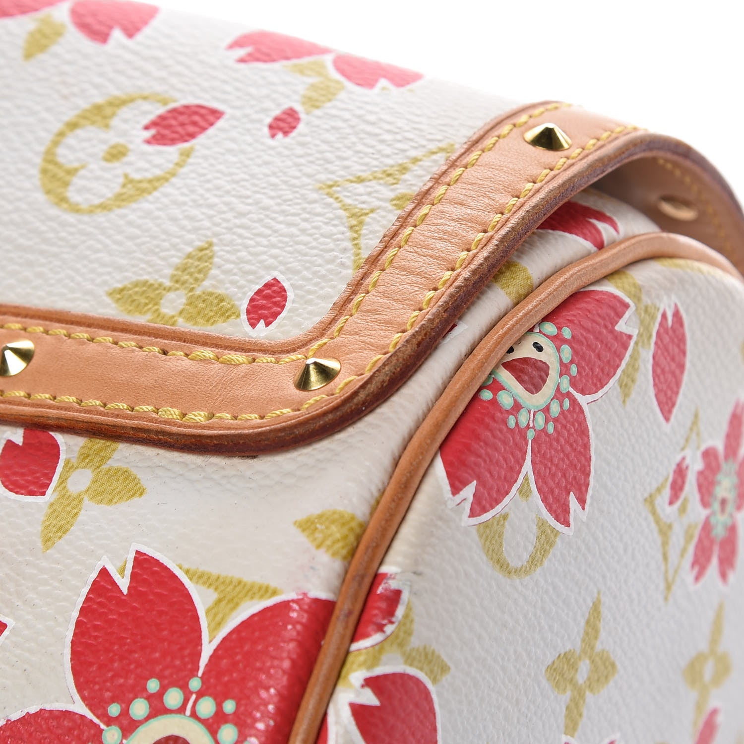 Louis Vuitton Monogram Cherry Blossom Papillon Red Creme 14 of 17
