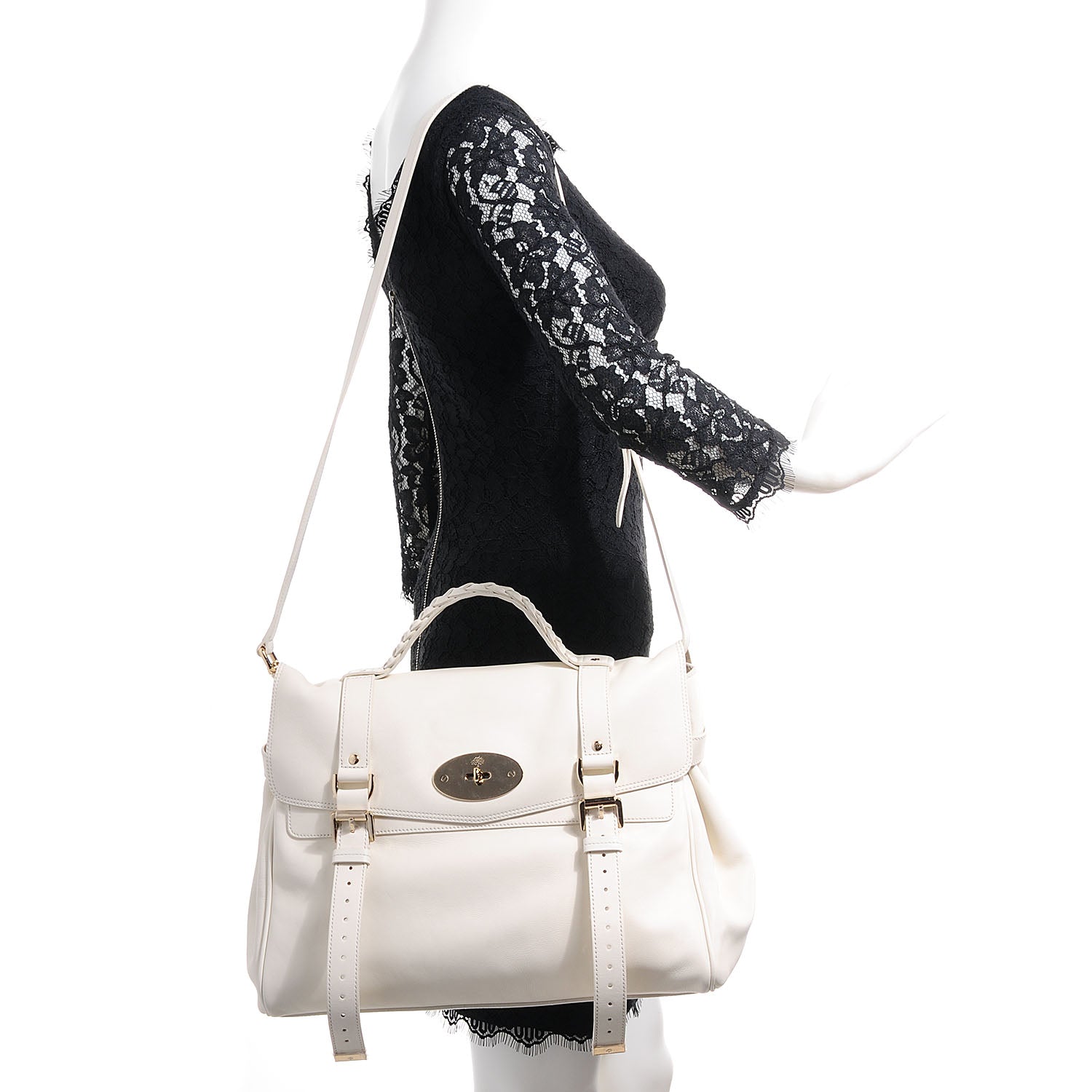 Mulberry Silky Calf Oversized Alexa Cream 2 of 11
