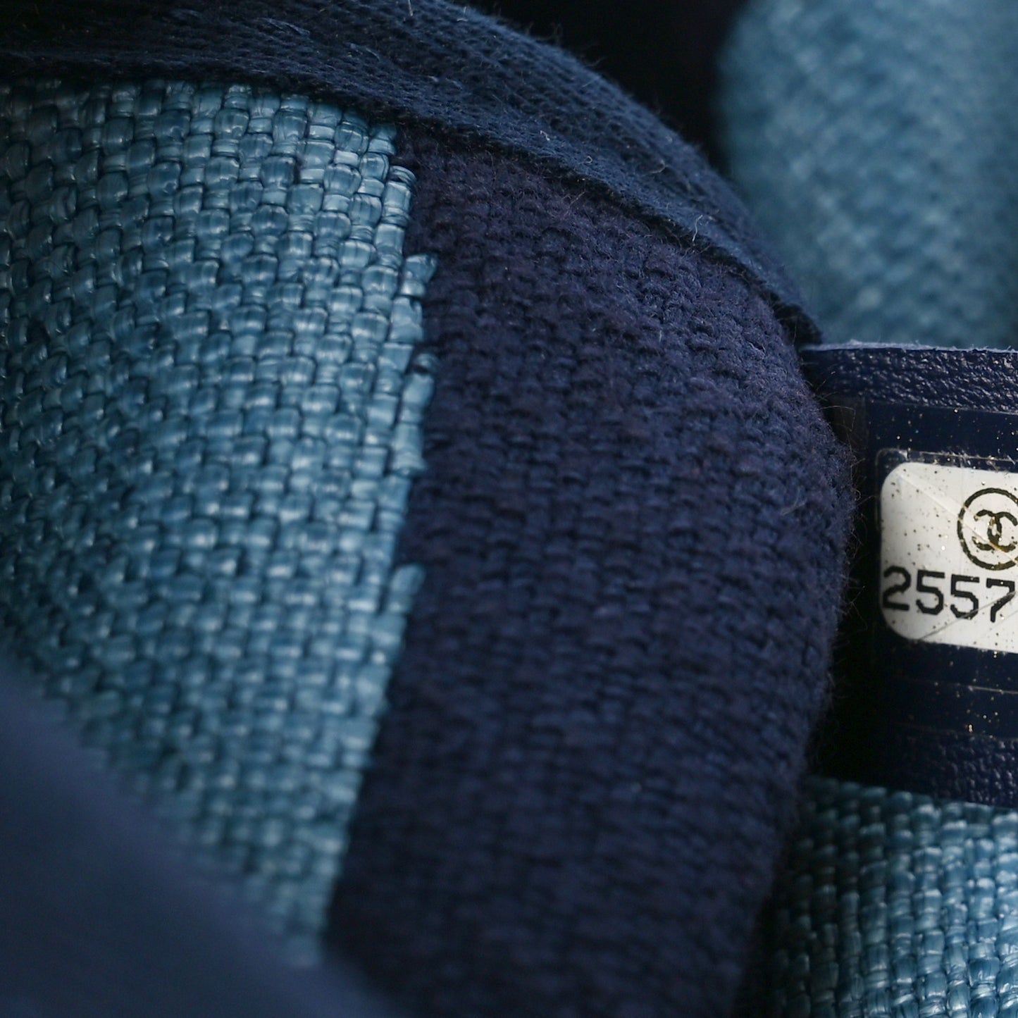 Canvas Large Shopping Tote Dark Blue