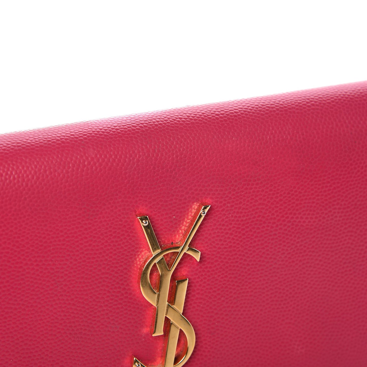 Grain De Poudre Classic Monogram Cassandre Wallet Fuchsia