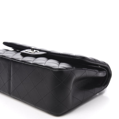 Chanel Lambskin Quilted Jumbo Double Flap Black 9 of 11
