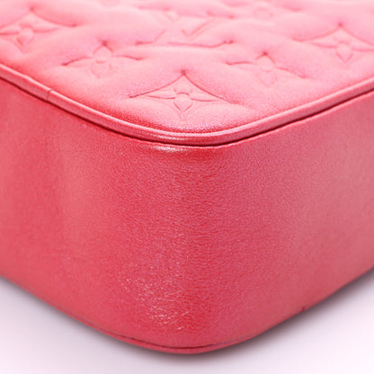 Louis Vuitton Lambskin Embossed Monogram Fall In Love Sac Coeur Heart Chain Bag Lipstick Red 7 of 7