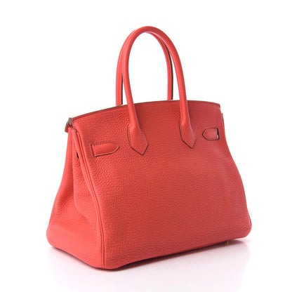 Hermes Togo Birkin 30 Rouge Pivoine 3 of 14
