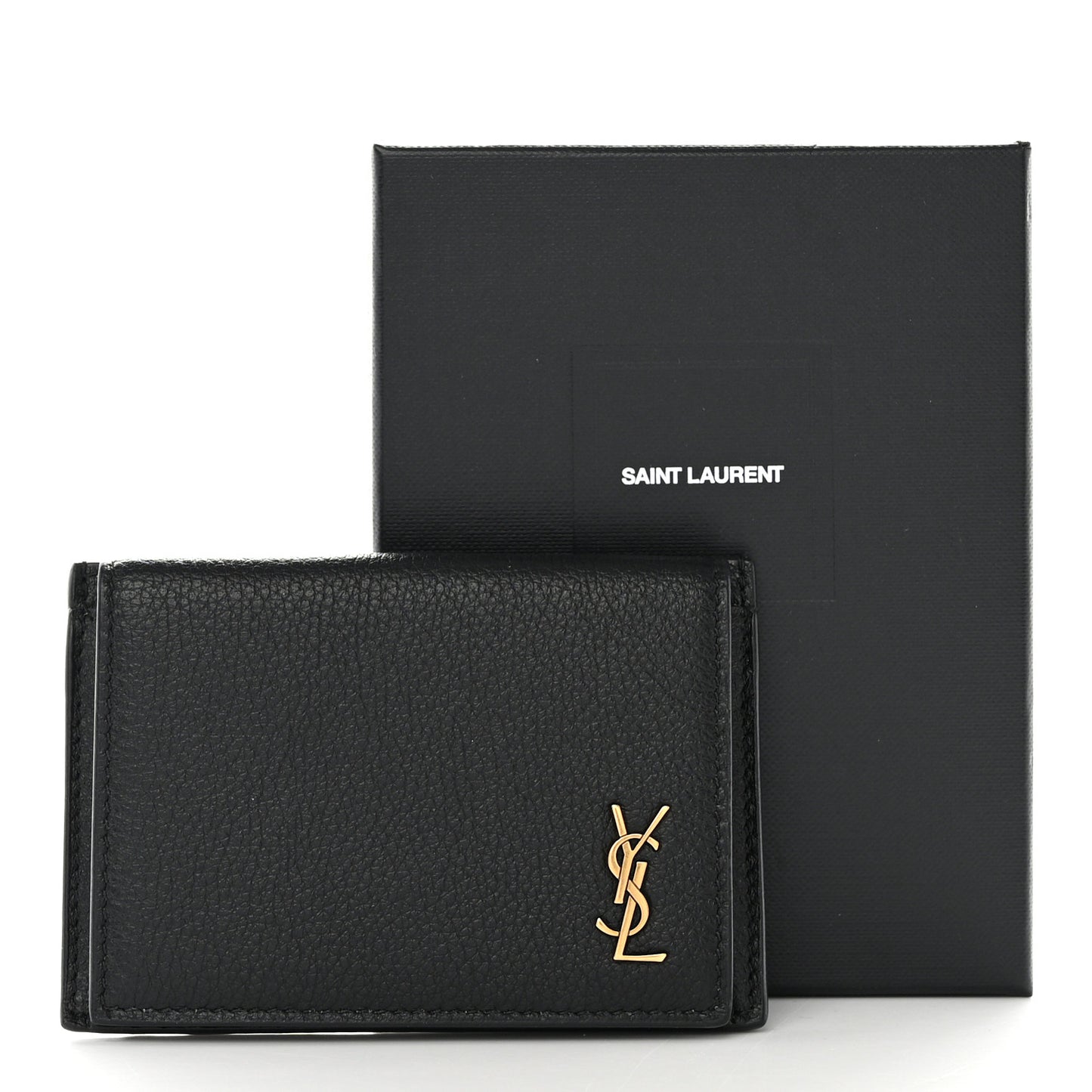 Calfskin Monogram Coin Pouch Black