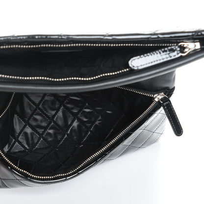 Chanel Patent Calfskin Quilted Beauty CC Clutch Black 6 of 9